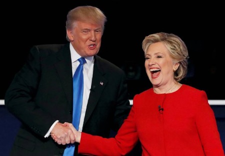 Debata Hilary Clinton i Donalda Trumpa