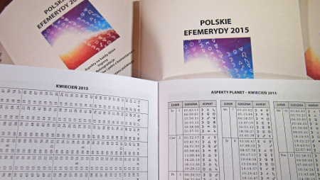 Polskie Efemerydy 2015 - przykładowa strona, wydawnictwo Albireo, sklepmagiczny.pl