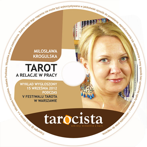 Płyta DVD z wykładem Miłosławy Krogulskiej "Tarot a relacje w pracy"